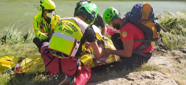 Malore a 1500 metri: salvato con l'elicottero