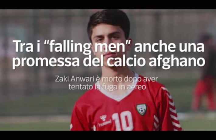 Calcio si inginocchi anche per Zaki Anwari precipitato dall'aereo in fuga da Kabul