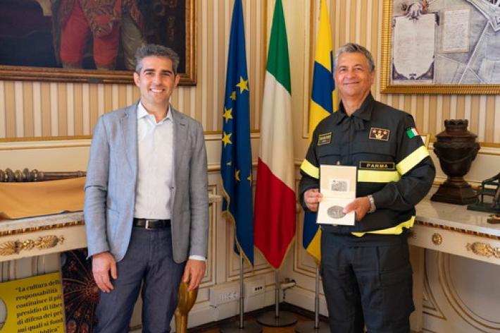 Il saluto del comandante Giordano: &laquo;Parma rester&agrave; nel mio cuore&raquo;