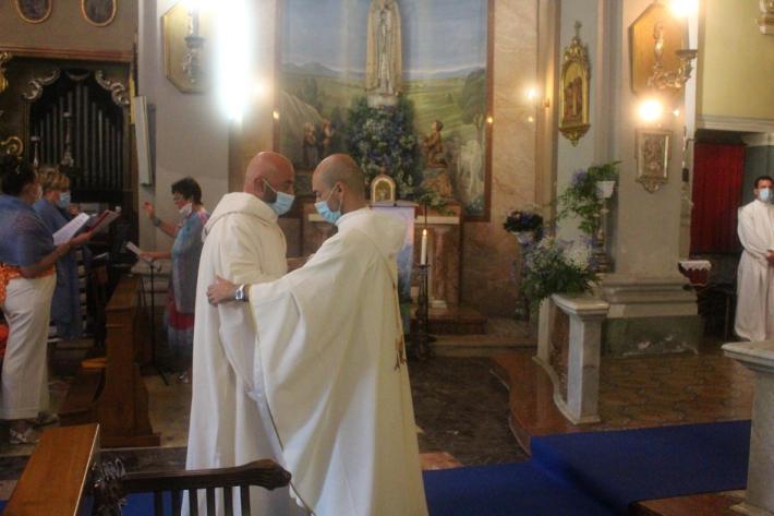 Vidalenzo, cerimonia per il nuovo monaco