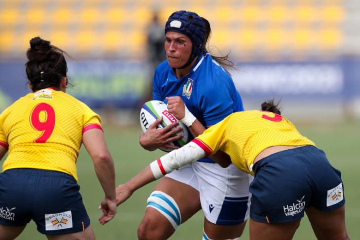 Le azzurre battono la Spagna  34-10 e vanno ai Mondiali