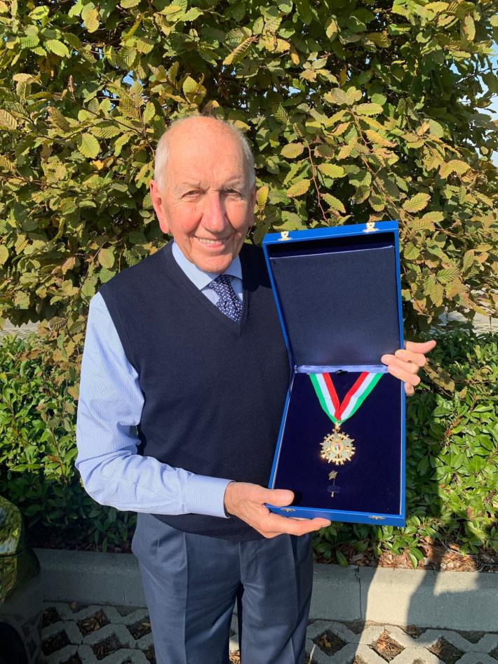 Il &laquo;Collare d'Oro&raquo; a Vittorio Adorni