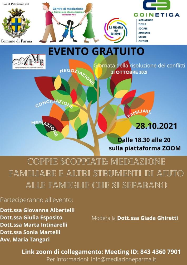 "Coppie scoppiate": incontro per aiutare le famiglie che si separano