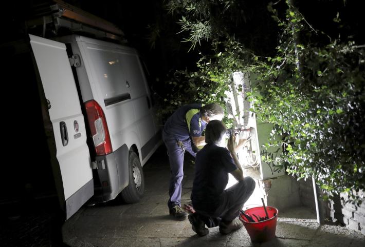 Rottura alla condotta: Viale Rustici e dintorni senz'acqua. In corso i lavori di riparazione