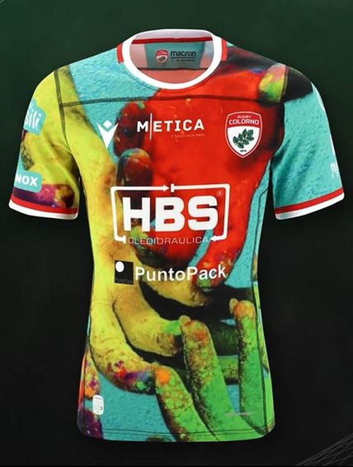 Maglie con materiale riciclato per le squadre del Rugby Colorno