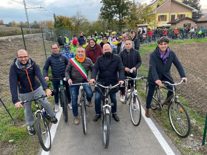 Inaugurata la nuova ciclabile Salso-Fidenza