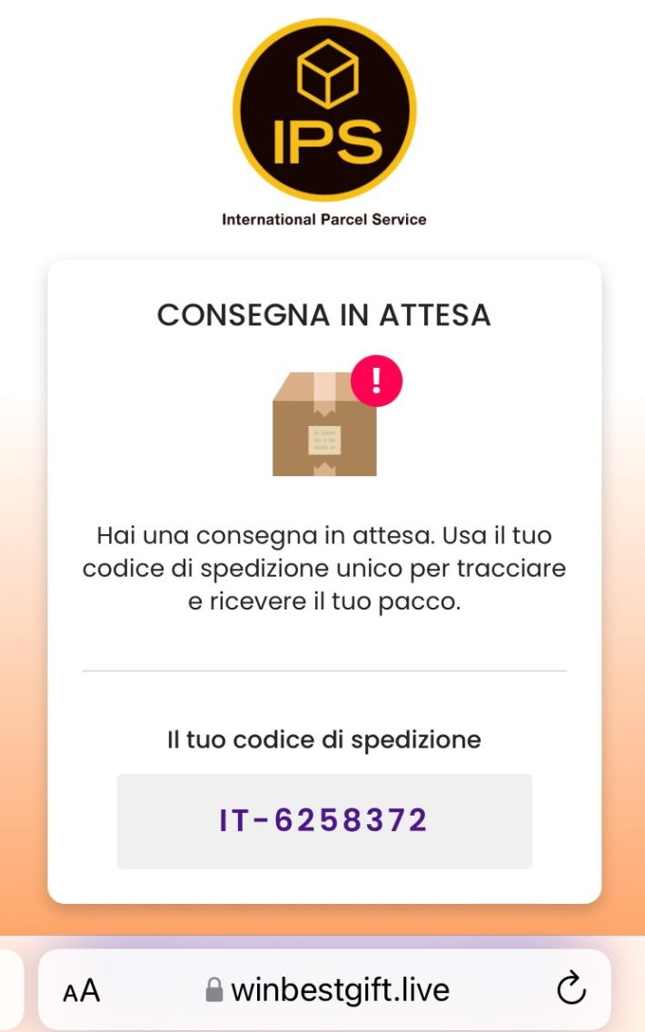 La truffa del pacco? Arriva via sms