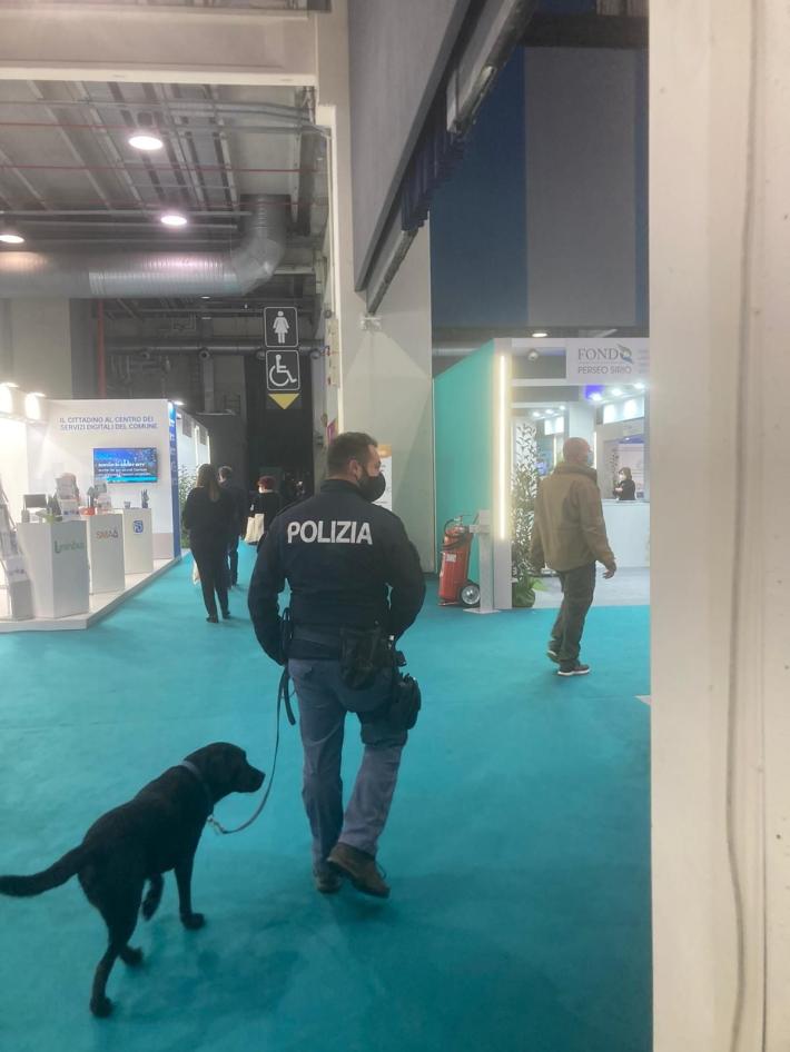 Cani antiesplosivo e artificieri: Fiere blindate per tre giorni