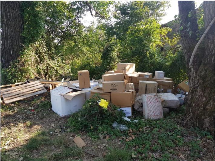 Abbandonati 30 scatoloni di medicinali: sei denunciati dalla Polizia locale