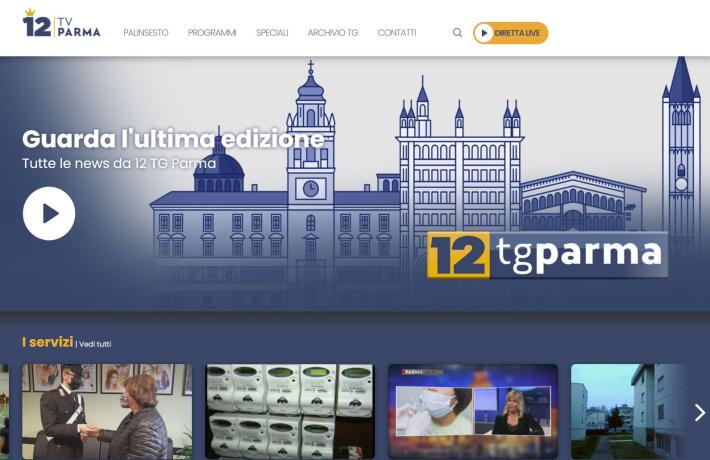 12 Tv Parma, un sito rinnovato e all'avanguardia
