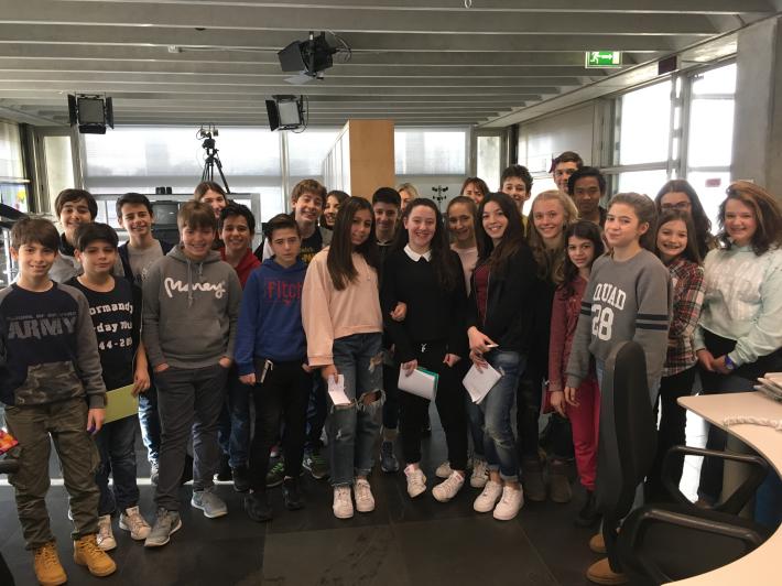 La 2&ordf;F  Fra Salimbene in visita in redazione