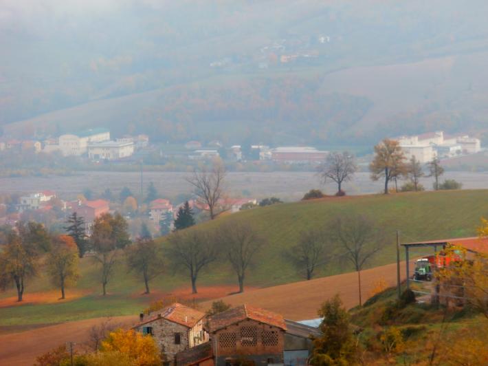 Langhirano e Mulazzano visti dall'alto