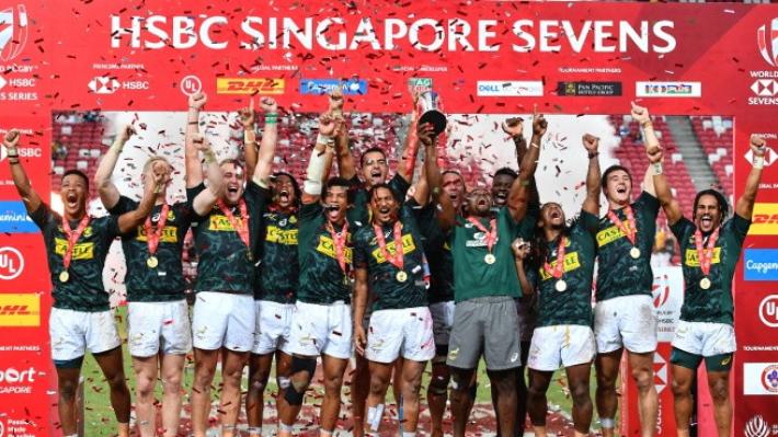 Sevens Series, impresa del Sud Africa a Singapore