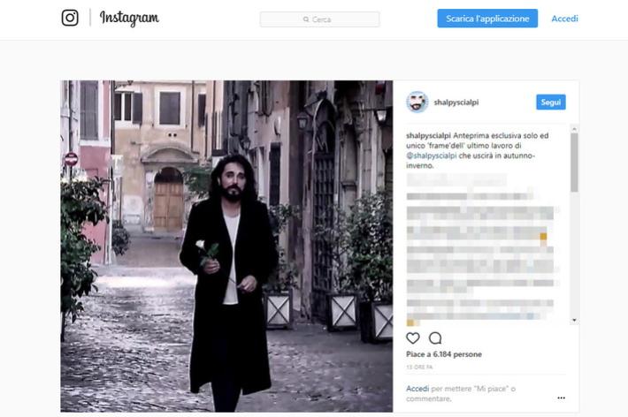 Scialpi: su Instagram l'anteprima del nuovo singolo