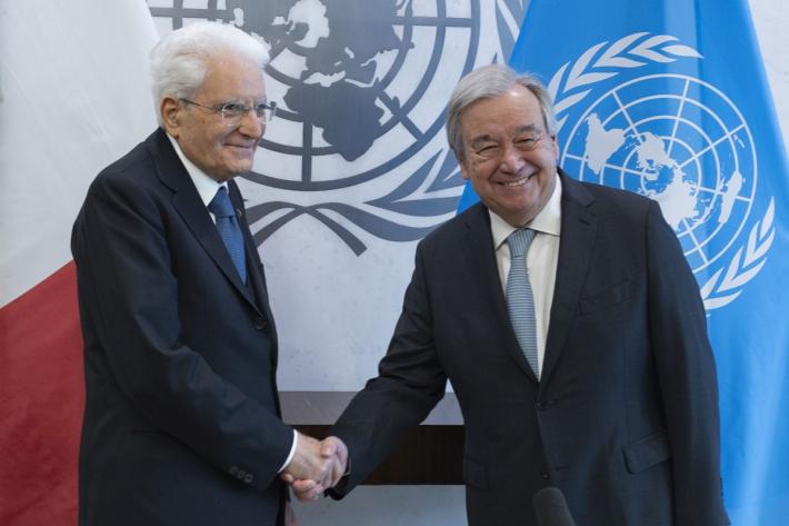 Mattarella incontra Guterres "L'Italia ha fiducia nell'Onu"