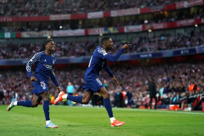 Il Psg vince la semifinale d'andata di Champions, 1-0 in casa Arsenal