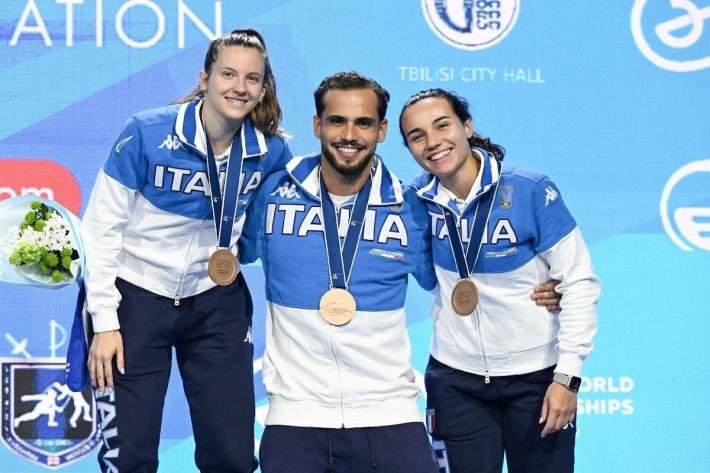 Italscherma rompe il ghaccio, primi tre bronzi ai Mondiali di Tbilisi