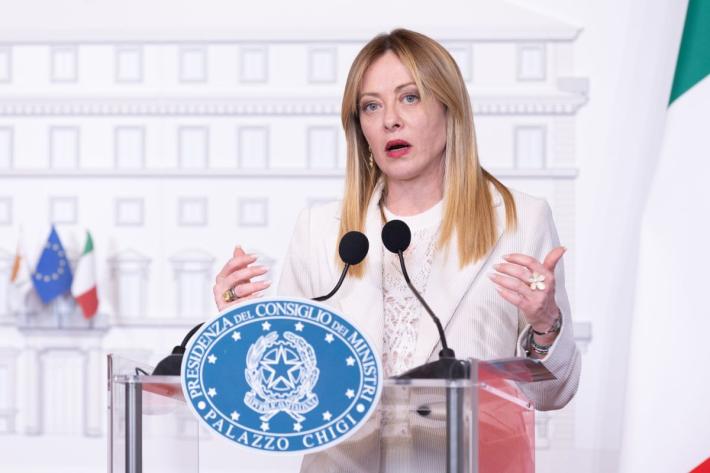 Meloni "Sospeso il rinnovo automatico dell'accordo sulla Difesa con Israele"