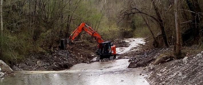 lavori manutenzione bacino enza