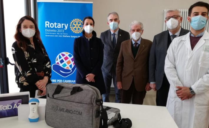 Il Rotary per l&rsquo;AUSL: donati due ecografi alle USCA per l&rsquo;assistenza a domicilio dei malati di Parma e provincia