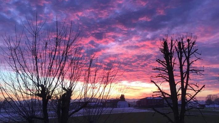 Tramonto a Casalbarbato