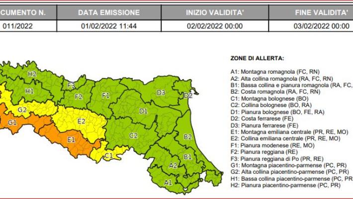 Previsto ancora vento forte, soprattutto in Appennino nella giornata di domani