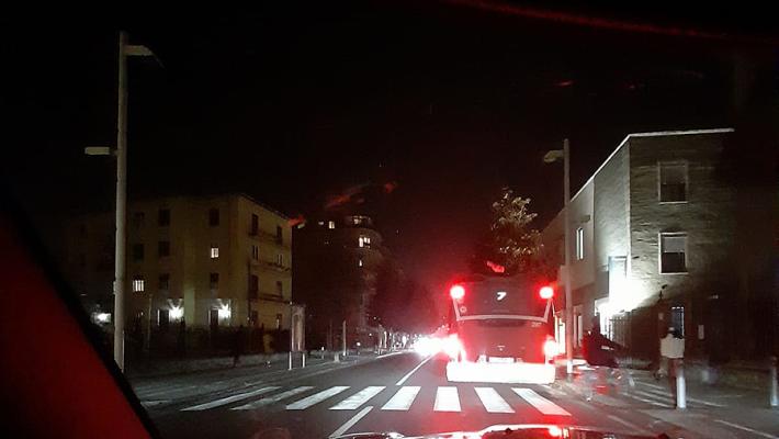 Via Trento al buio