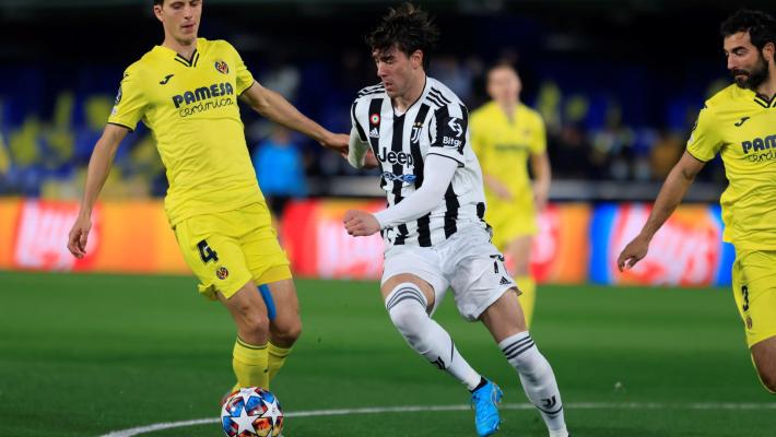 Vlahovic lampo dopo 32" ma non basta, la Juve si fa rimontare dal Villarreal: 1-1