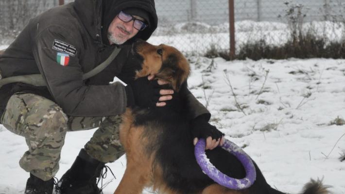Andrea  Cisternino bloccato a Kiev, allo stremo coi suoi animali