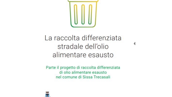 Il progetto Olio esausto a Sissa- Trecasali