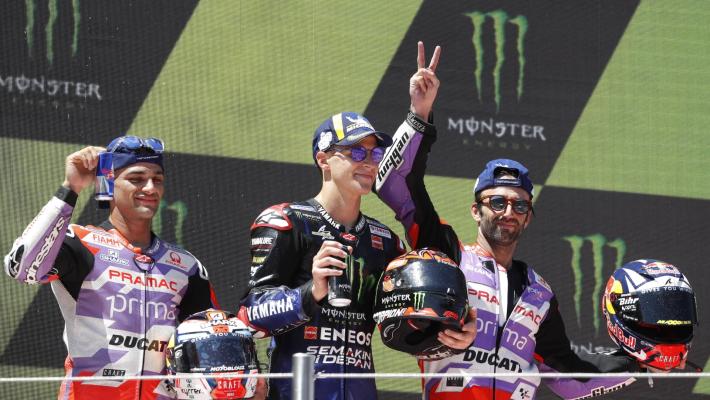 MotoGp, in Catalogna vince Quartararo, sul podio Martin e Zarco. Erroraccio di  Espargaro
