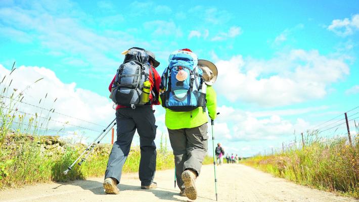 Viaggiare a piedi 