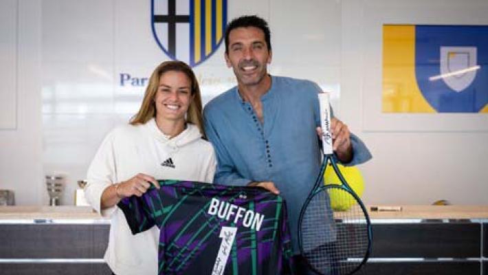 Tennis: Sakkari incontra Buffon, 'Mi ispiro a Gigi'