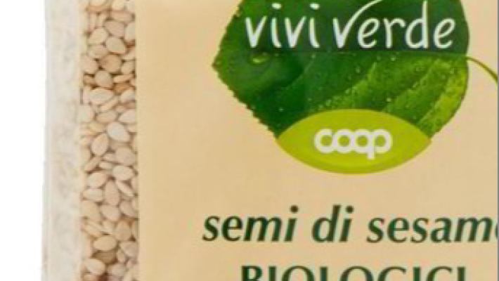 Richiamato un lotto di semi sesamo "Vivi verde Coop" per salmonella