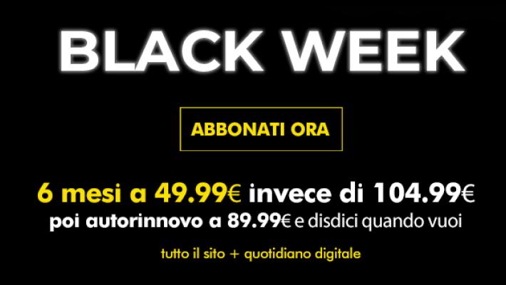 Promo BLACK WEEK: abbonamento digitale alla Gazzetta per 6 mesi a soli 49.99&euro; euro