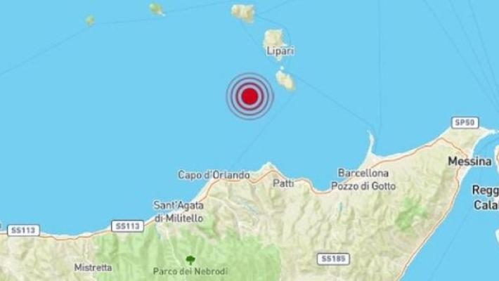 Terremoti: scossa  di 4.6 al  largo  delle Eolie, avvertita a Messina 