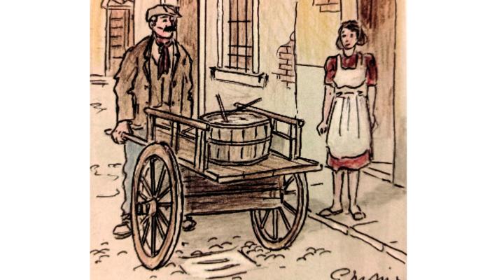 Il mare portato nel carretto: acciugai in arrivo