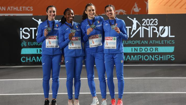 Europei Indoor: medaglia d'argento per la staffetta 4X400 femminile (con la fidentina Folorunso)