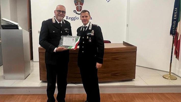Il Luogotenente Marco Orsolini va in pensione