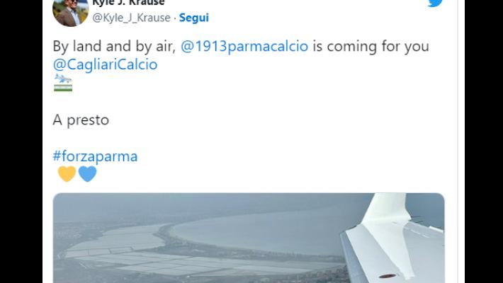 Dal dialetto parmigiano al greco, da Cagliari all'Indonesia attraverso Mykonos: l'attesa spasmodica e grintosa (ad un'ora dal match) sui social di Cagliari-Parma. E poi... Krause