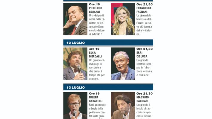 «Sei grandi nomi per illuminare il buio dei nostri tempi»
