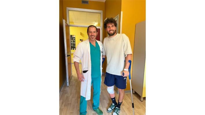 All’ Ospedale “Santa Maria” operato il calciatore del Pisa Arturo Calabresi