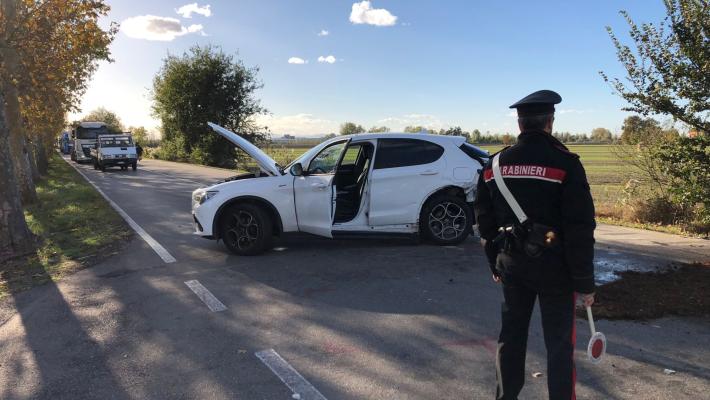 Sorbolo, scontro fra due auto in via Mantova: ferita una donna, traffico in tilt a lungo 