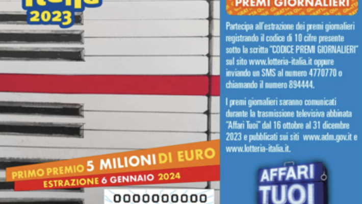 Dopo anni di declino le vendite dei biglietti della Lotteria Italia sono aumentate del 10% rispetto al 2022