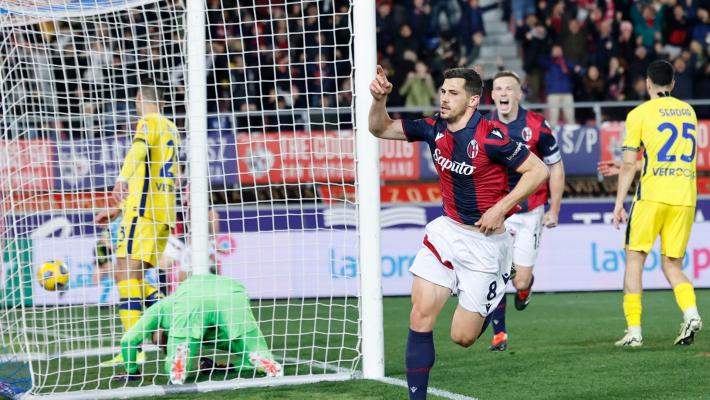 Serie A:  non si ferma la scalata del Bologna. Battuto anche il Verona (2-0)