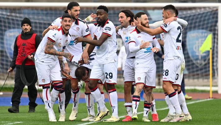 Serie A:  il Cagliari vince la sfida salvezza a casa dell'Empoli (1-0)