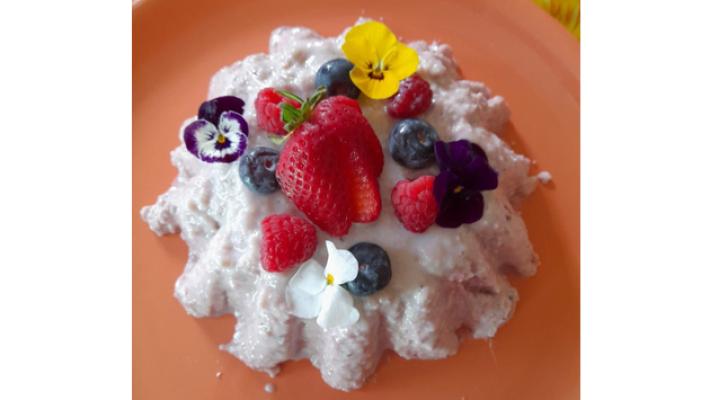 Irresistibile budino ai frutti di bosco 