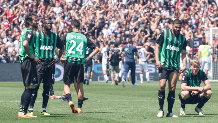 Serie A: il Sassuolo è matematicamente retrocesso in serie B
