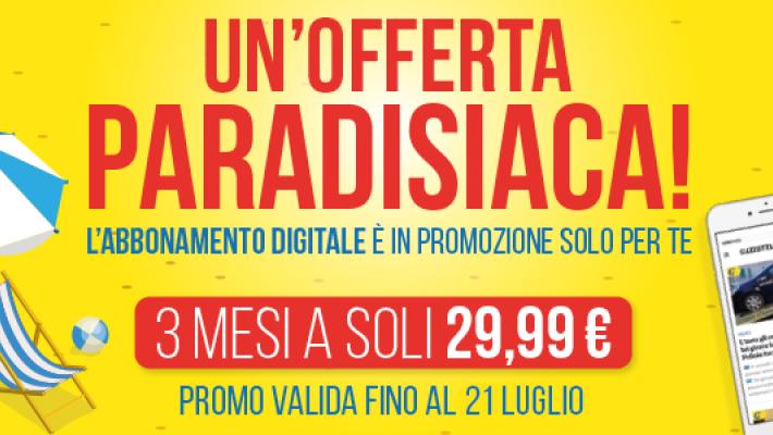 Abbonati a 36&euro; per 3 mesi al nostro giornale