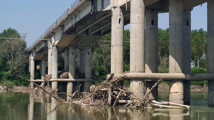 Il Po si ritira con problemi a Ponte Verdi